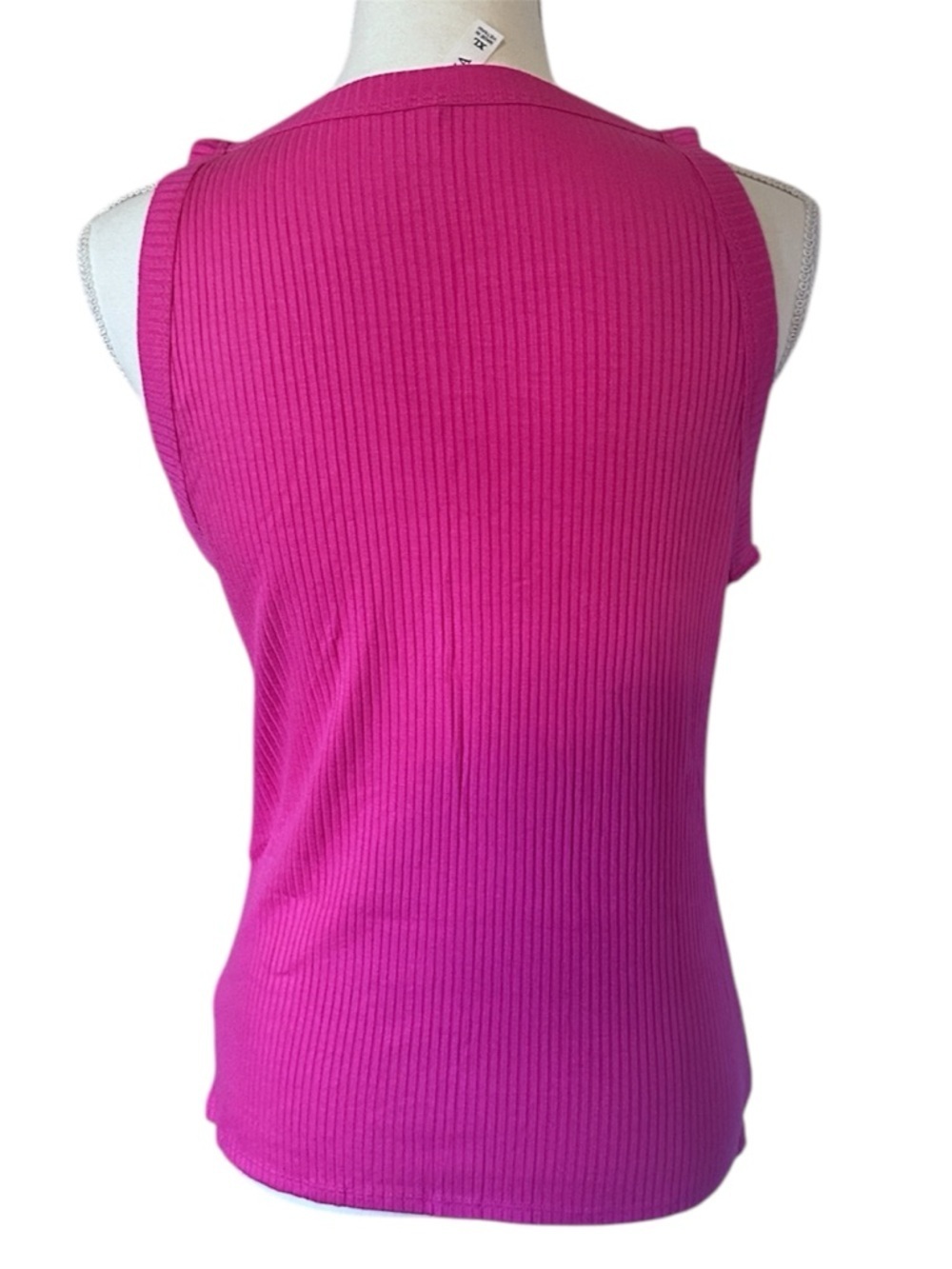NWOT - Soft Ribbed Fitted Tank - Pink - Picture 2 of 6